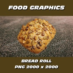 TIM-GRAPHIC-PNG-FOOD-BAKERY-BREAD-ROLL-FRESHER-PUMKIN-SEED-001