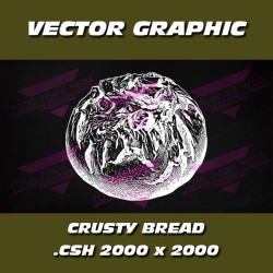 Vektorgrafik Krustenbrot (.CSH) – Brot Grafik für Designer