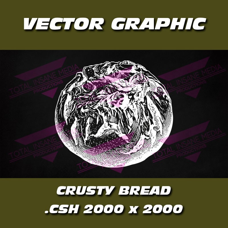 Vektorgrafik Krustenbrot (.CSH) – Brot Grafik für Designer